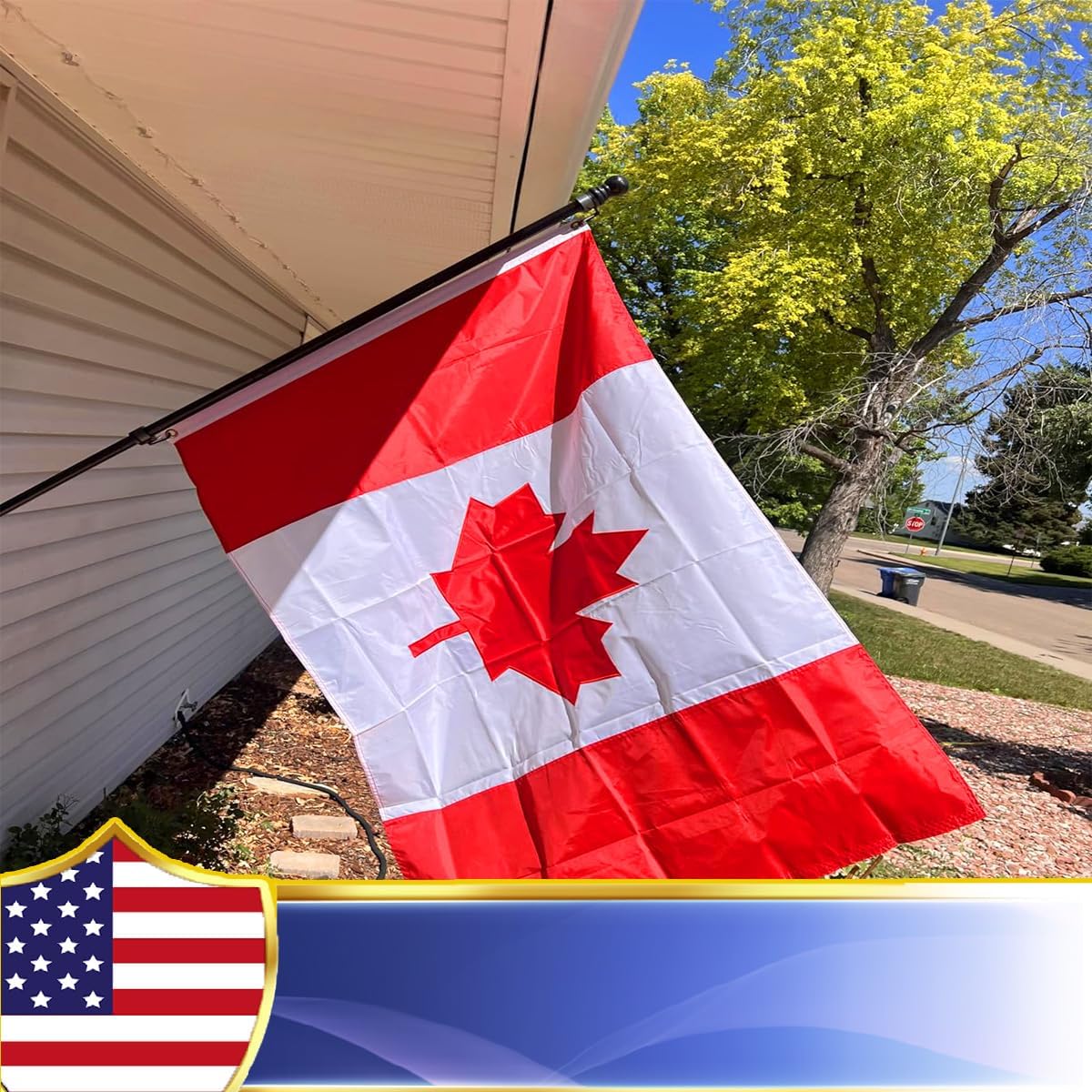 VOLTA 4x6ft Double Sided Canadian Flag Heavy Duty Outdoor - 3-Ply Fade Proof Polyester with Brass Grommets & Reinforced Canvas Header
