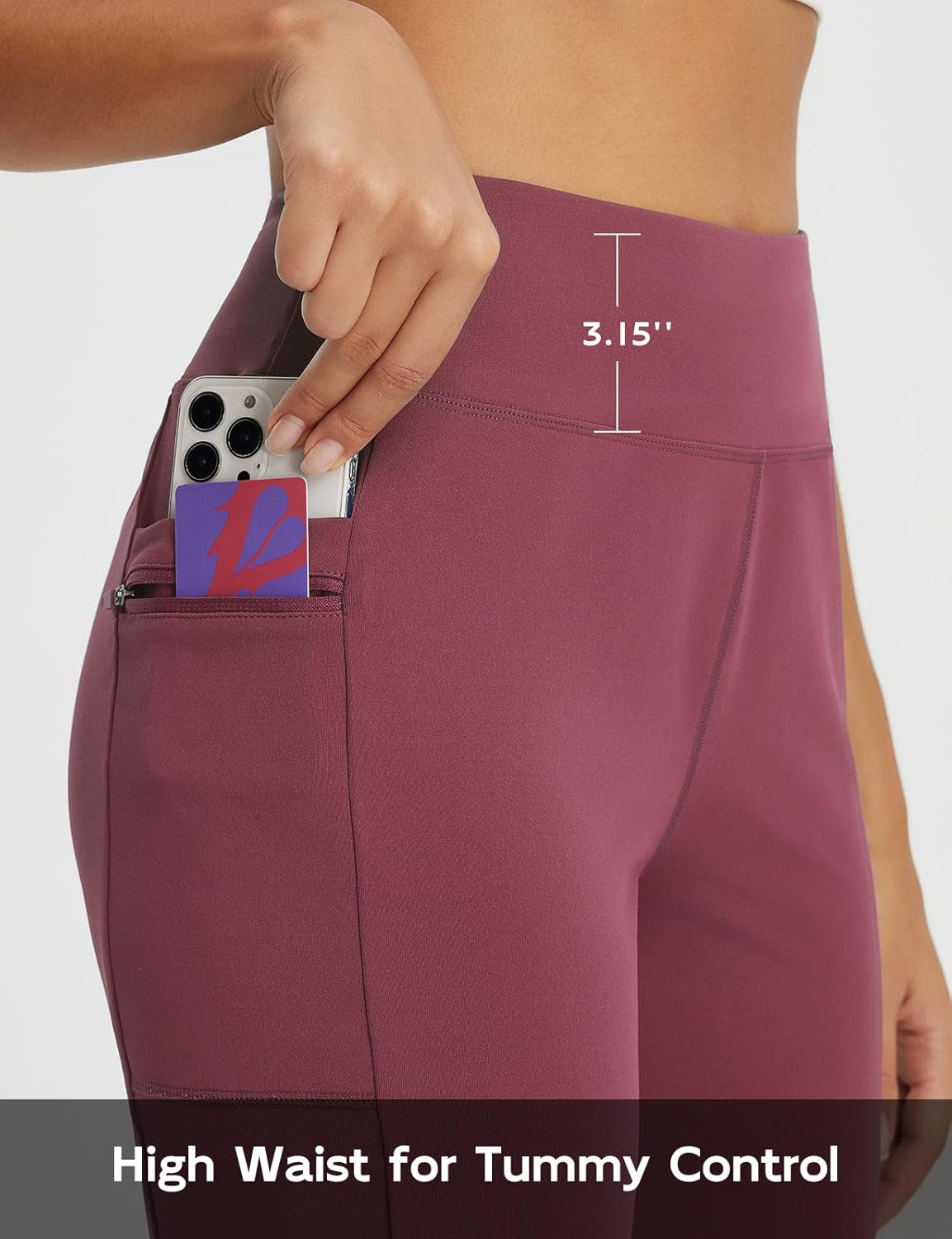 baleaf Women's Bermuda Shorts 12" Long Knee Length Running Athletic High Waist Zipper Pocket Quick Dry Loose Fit - Image 3