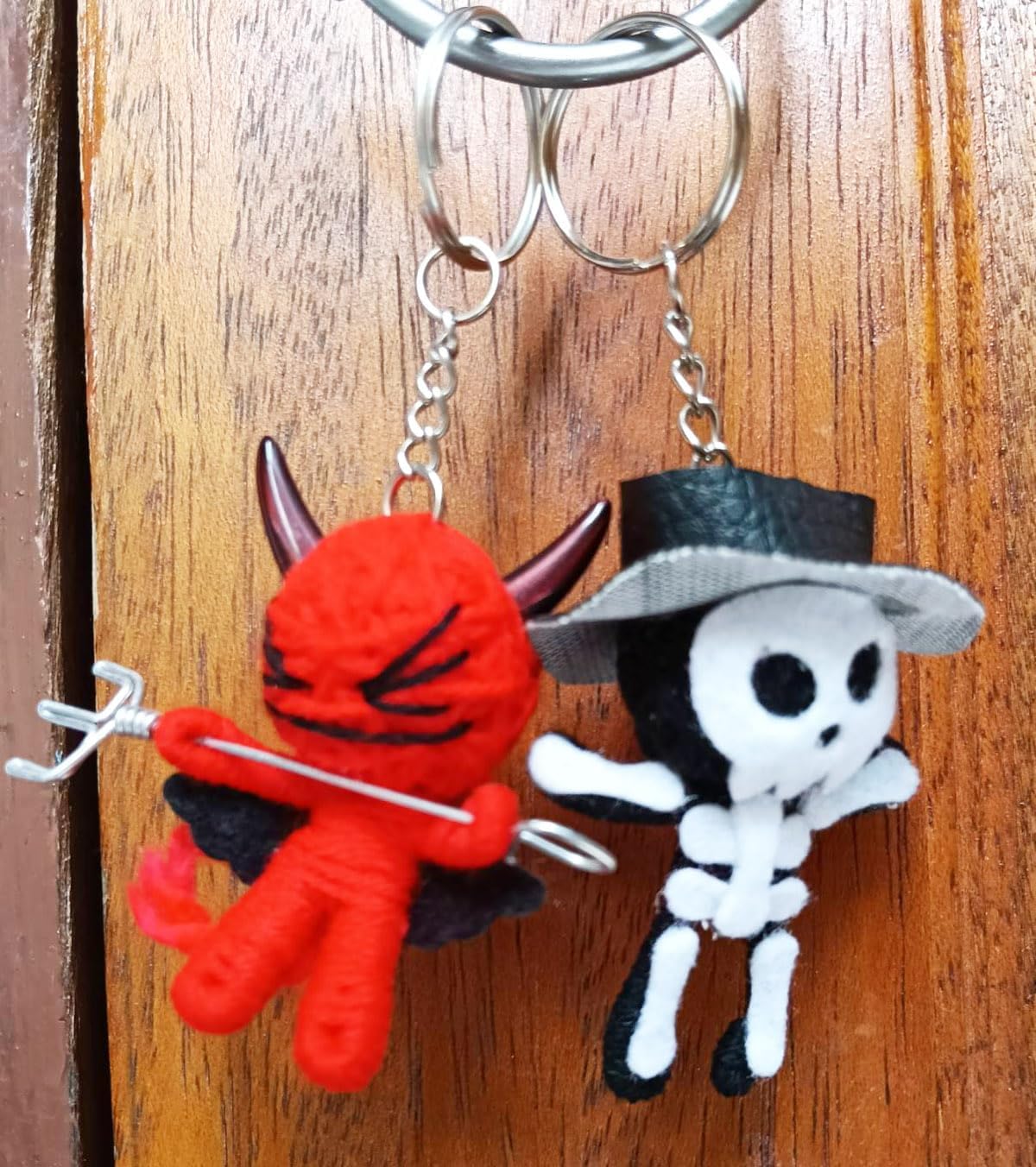 Padee Wholesale Bulk Random Lot 25 Pcs Voodoo Dolls Character Keychain Keyring Keyfob Ornament Hanging Bags Wallets Cars(25)