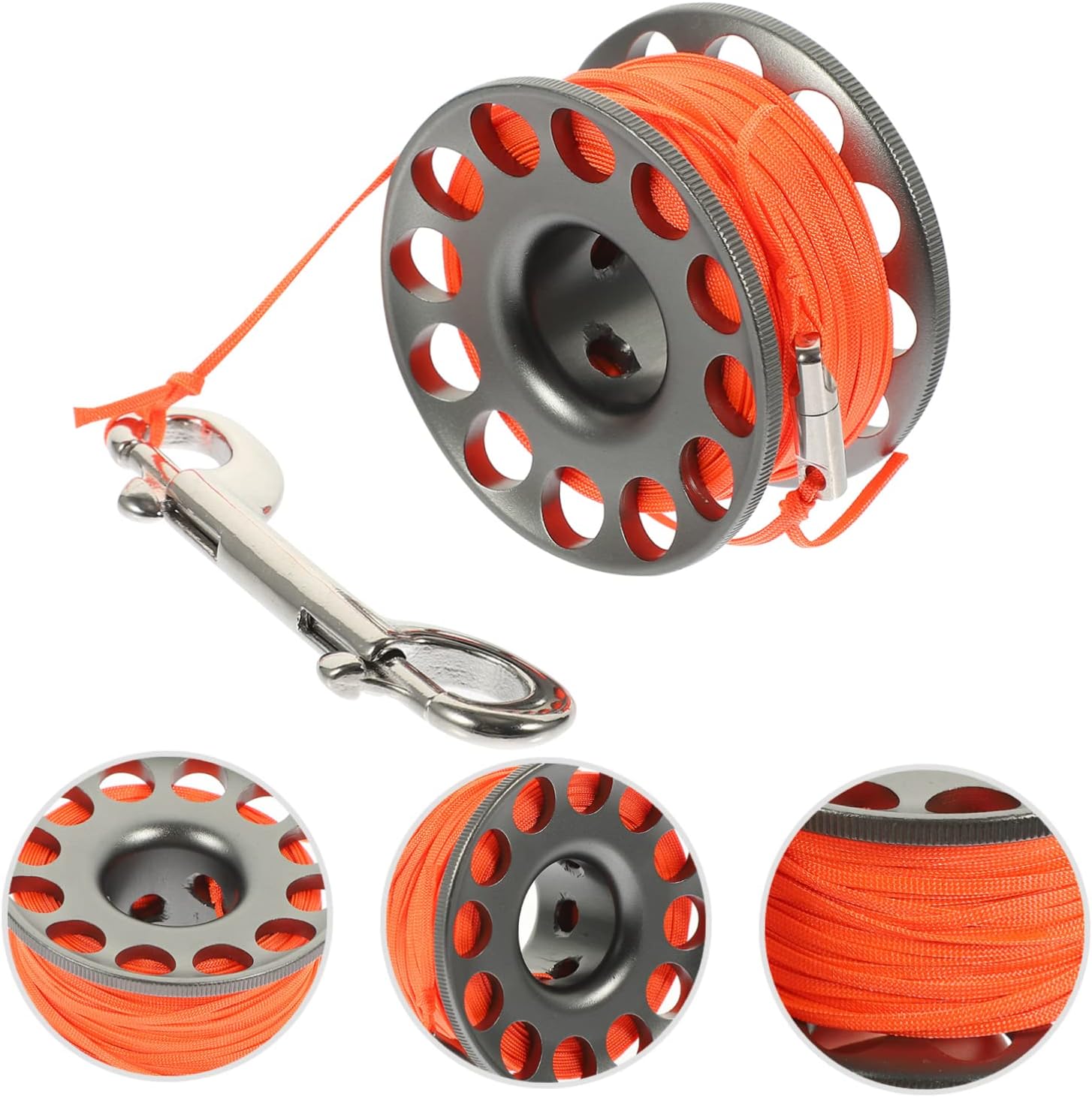 1roll Diving Spool Reel Snap Clip Scuba Accessory for Underwater Navigation and Signal Marking Design for Diving Adventures