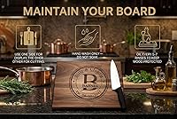 Vista 5 de Wedding Gifts or Gifts for Anniversary Couples Custom Cutting Board – Personalized Wedding Gift with Names & Date – Handmade in USA