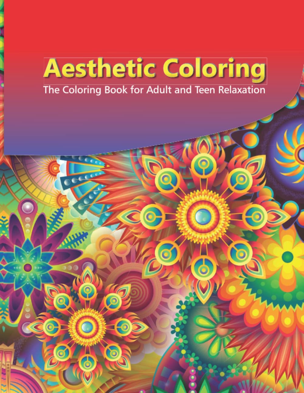 Livre coloriage relaxation ado et adulte pour évacuer le stress via 50 designs uniques