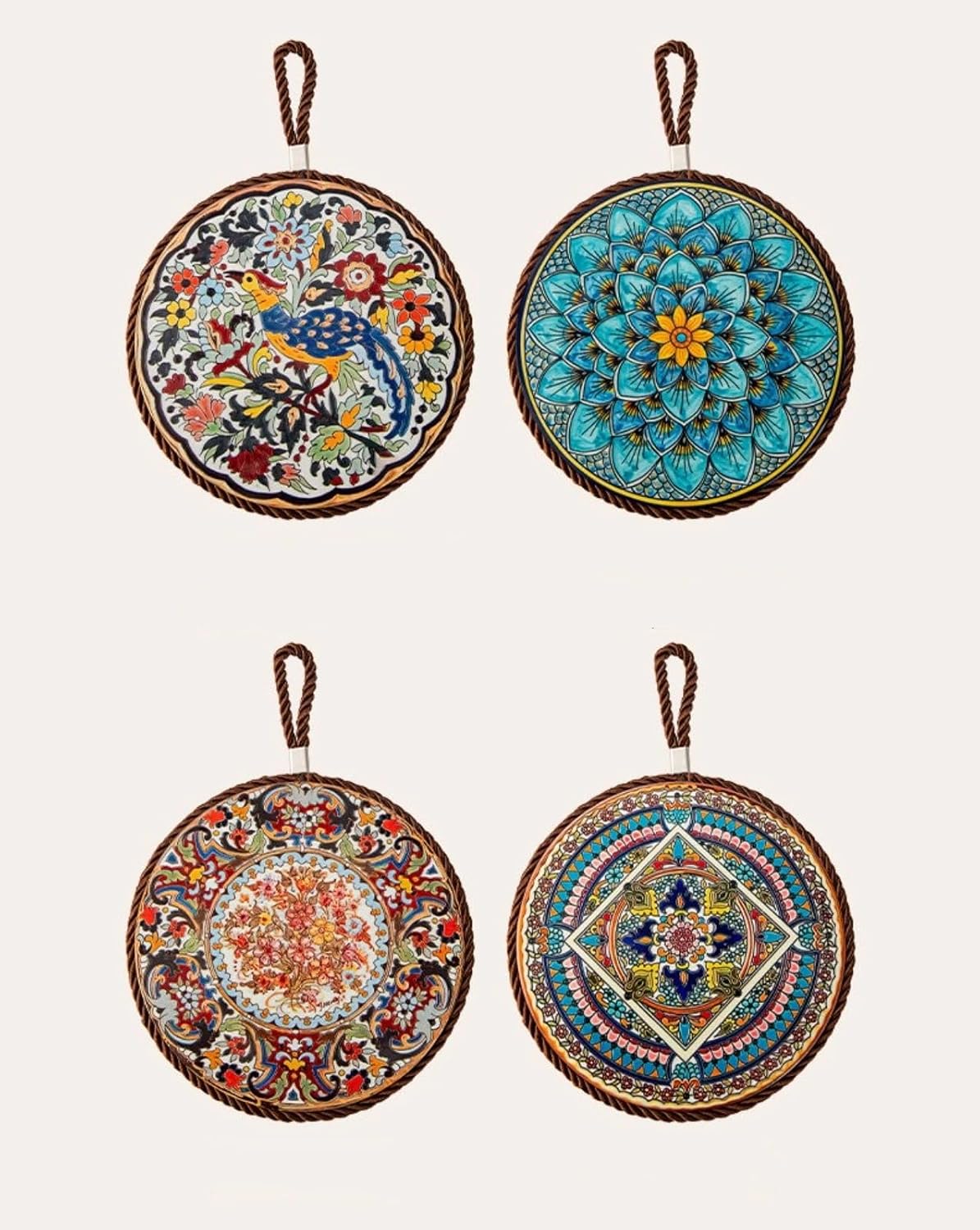 Vintage Insulation pad, Heat-Resistant Sand Pot Anti scalding pad, Enamel Pot pad, Ceramic new Chinese Dining Table Tray pad, Desktop