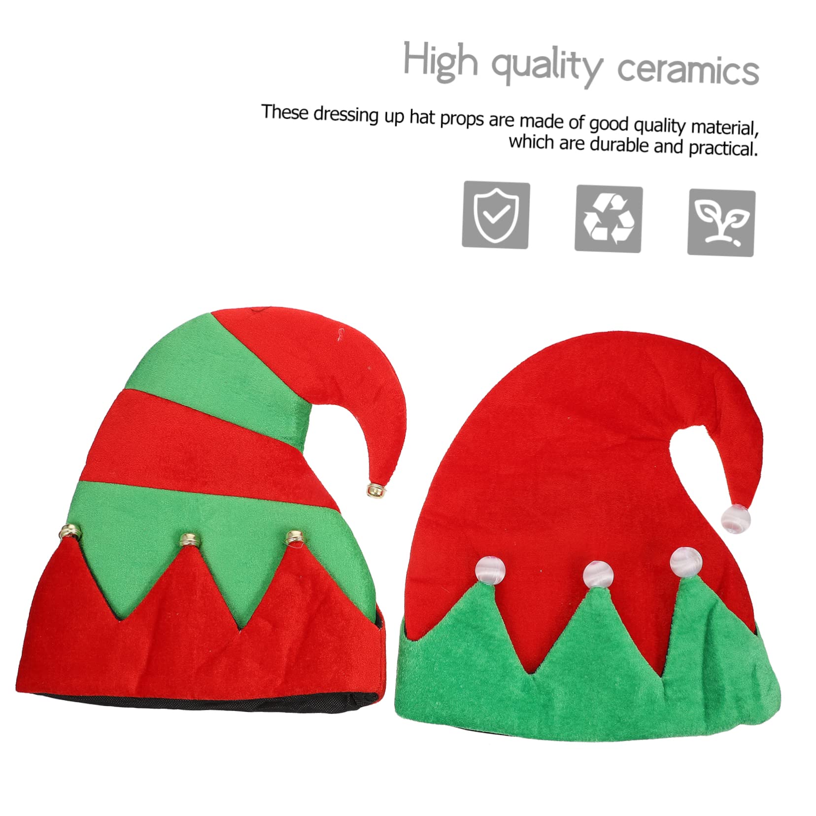 COLLBATH 4pezzi Decorativi Per Natalizio Per Adulti e Accessori Per Cosplay e Decorazioni Festive
