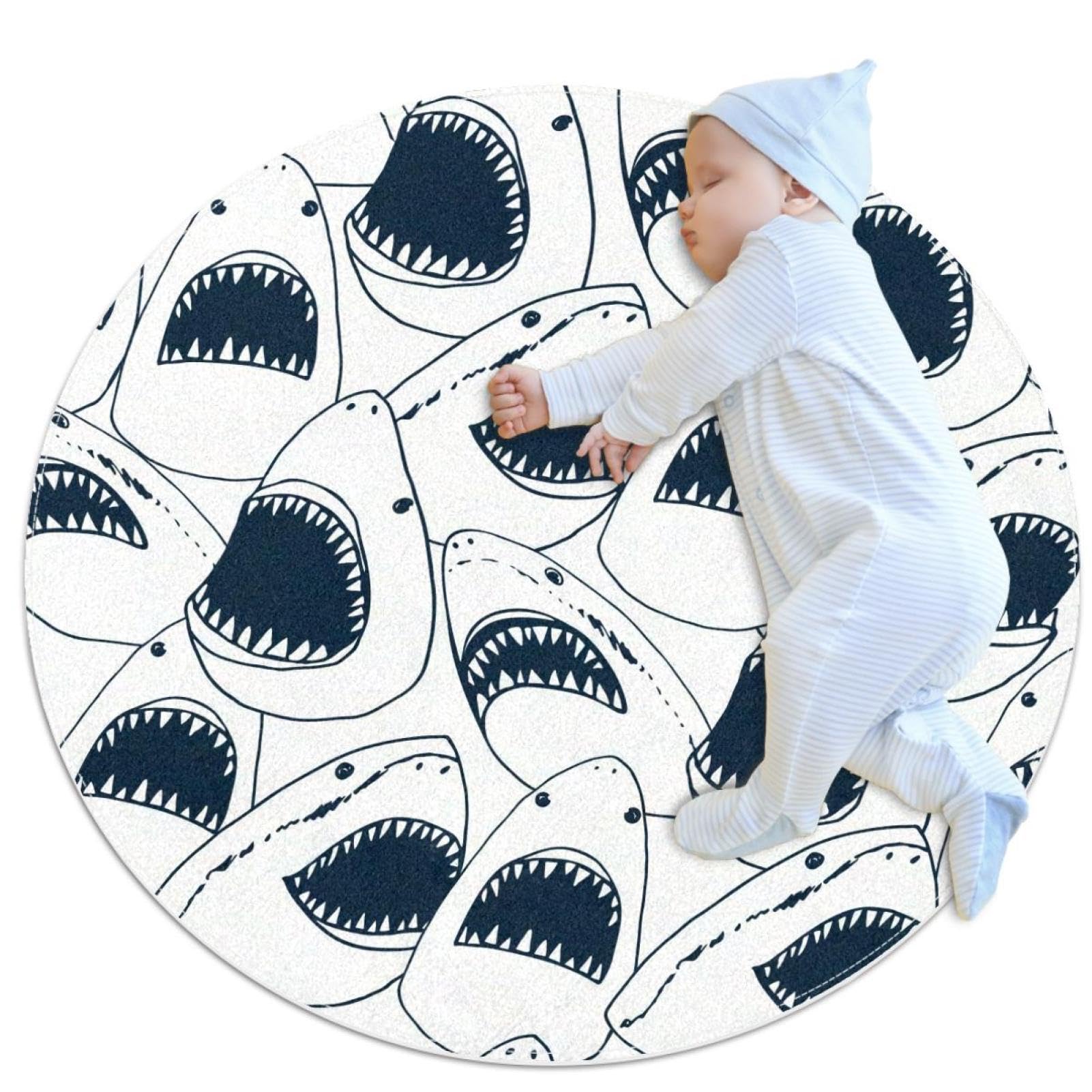 Tapis de salle de bain requin anti-glisse pour éviter les chutes sur sol humide
