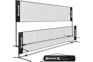 BAGAIL Badminton Net: Foldable & Adjustable for Backyard Volleyball, Tennis, Pickleball