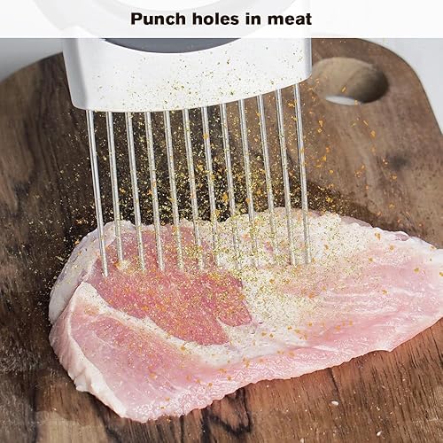 Miniatura 6 de Soporte de cebolla de acero inoxidable para rebanar, nuevo soporte para rebanar cebolla, cortador de cebolla para rebanar, cocina alimentos