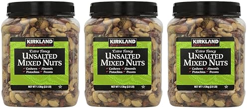 Kirkland Signature, Extra KDkIi Fancy - Nueces mixtas sin sal de 40 onzas (paquete de 3)