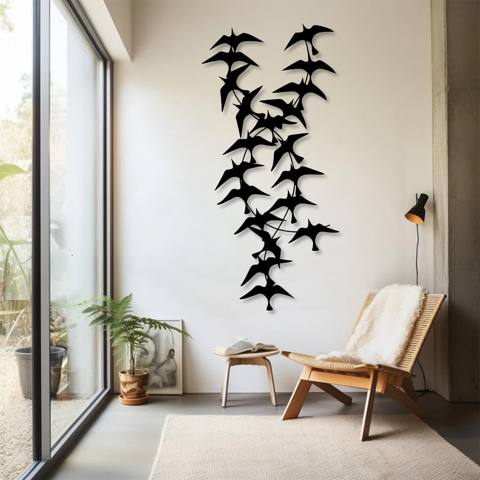 Décoration murale métal moderne oiseau : le cadeau idéal de pendaison de crémaillère