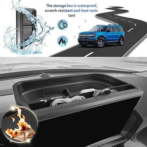 Miniatura 9 de SHAOHAO Organizador de consola central Ford Maverick 2024 2025, apto para Ford Maverick 2022 2023 2024 2025 Accesorios XL, XLT, Lariat 2022-2025