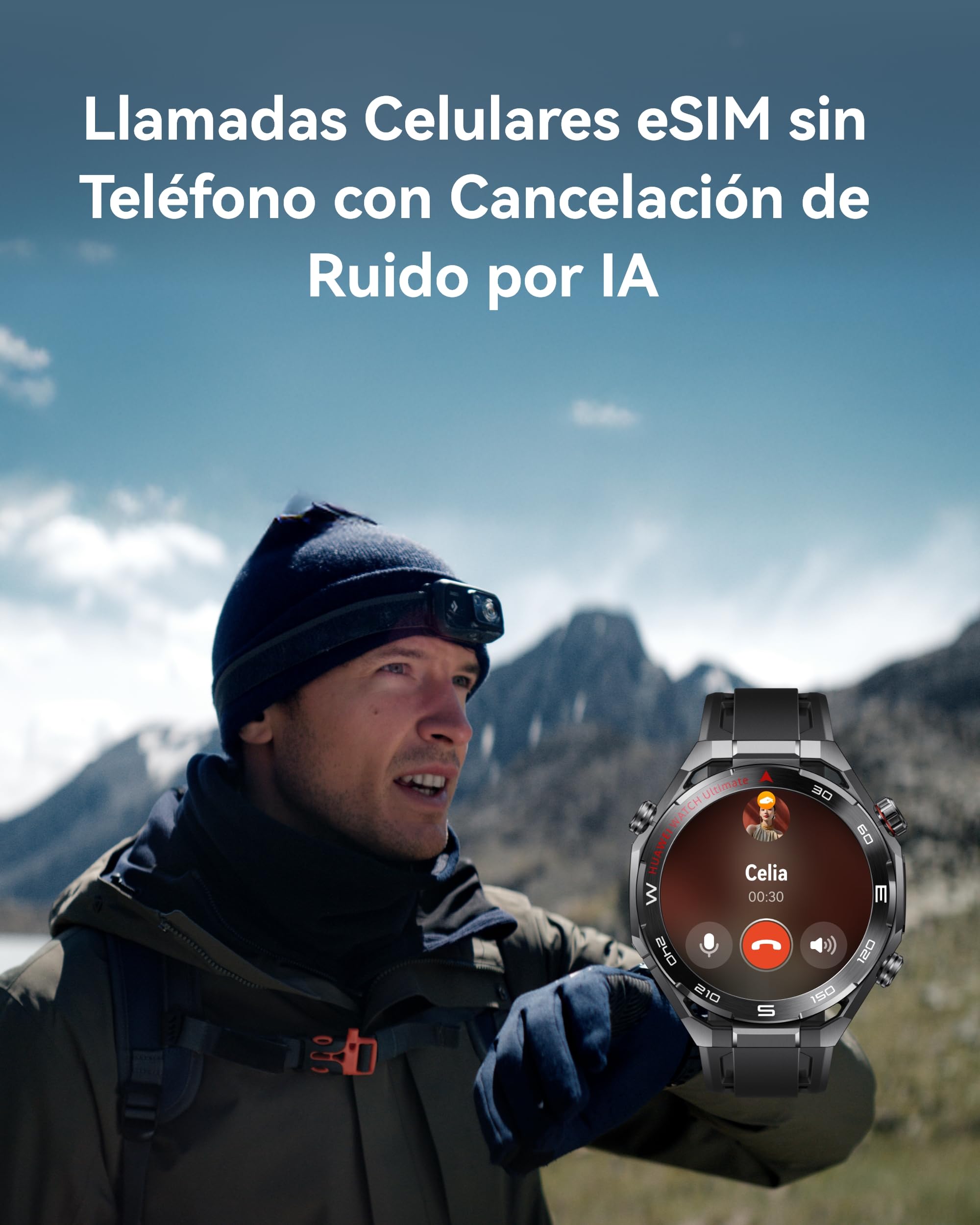HUAWEI Watch Ultimate 2 Smartwatch, Prestaciones de Golf Profesional, Buceo de 150 Metros, Comunicación Subacuática Basada en Sonar, Tecnología Multi Sensor X-Tap, Llamadas eSIM sin Teléfono, Verde
