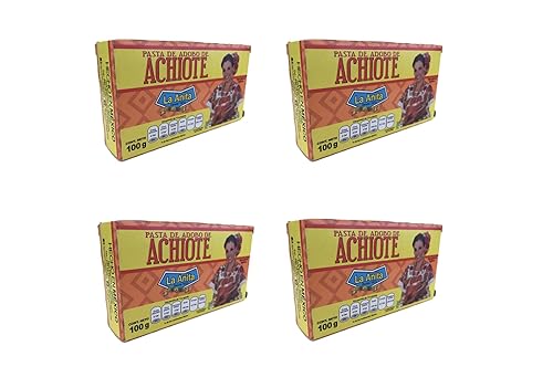 Pasta de Achiote Annatto Paste La Anita 3.5 onzas de condimento mexicano Pasta De Achiote La Anita (paquete de 4)