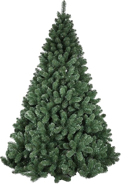 Albero di natale Pino 150 180 210 240 270 CM SUPER FOLTO REALISTICO VERDE NATALE (180CM)