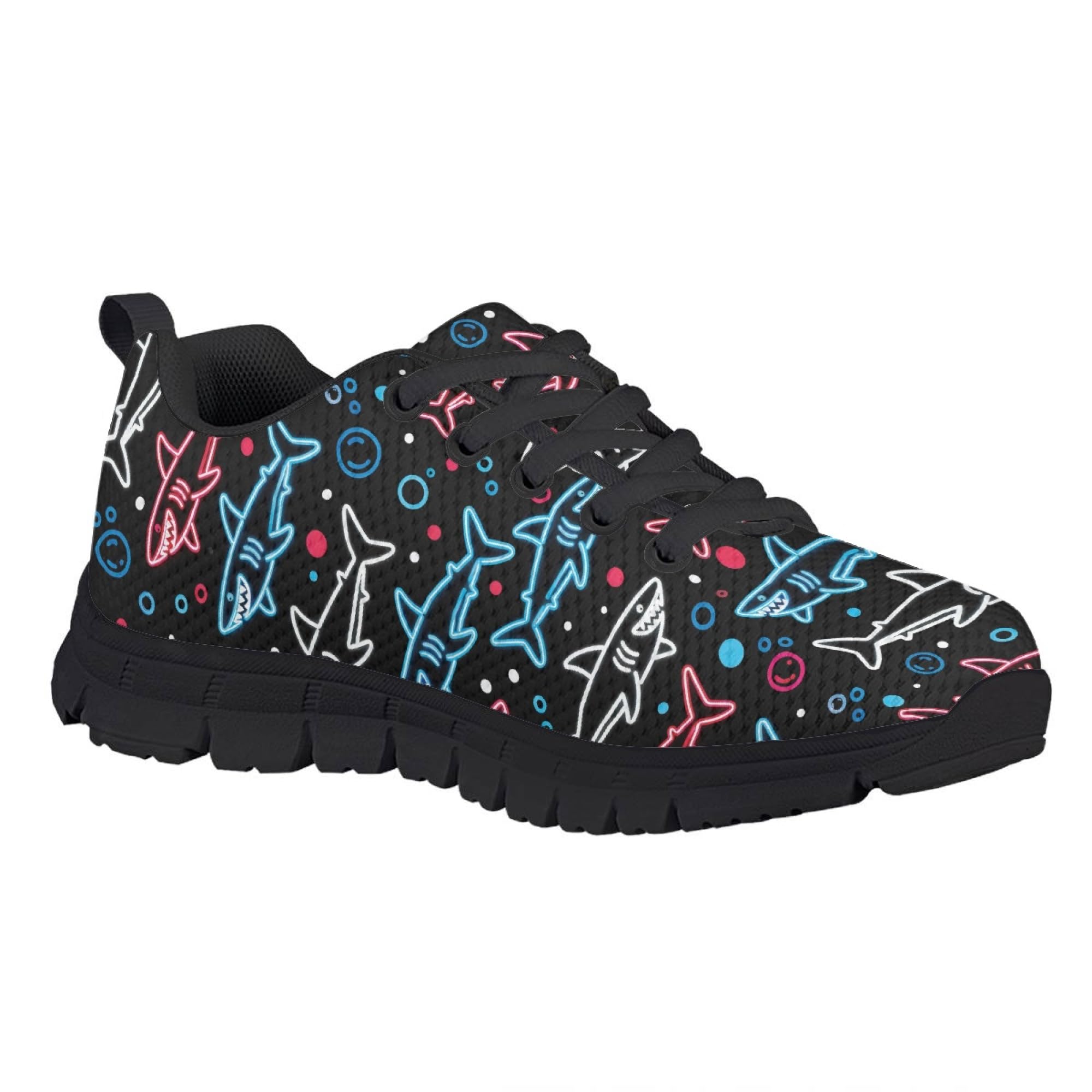 Dellukee Boys Girls Running Shoes Fashion Sneakers Kids Breathable Lightweight Non Slip Athletic Tennis Walking Shoes