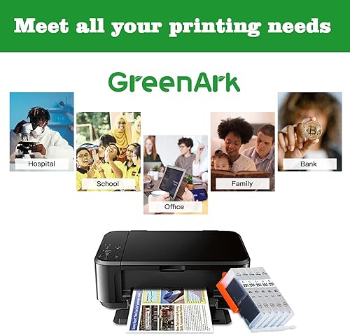 Miniatura 6 de GREENARK Cartucho de tinta de repuesto compatible para Canon CLI-251 GY gris CLI-251GY XL cartucho de tinta gris para impresoras Canon PIXMA MG6320