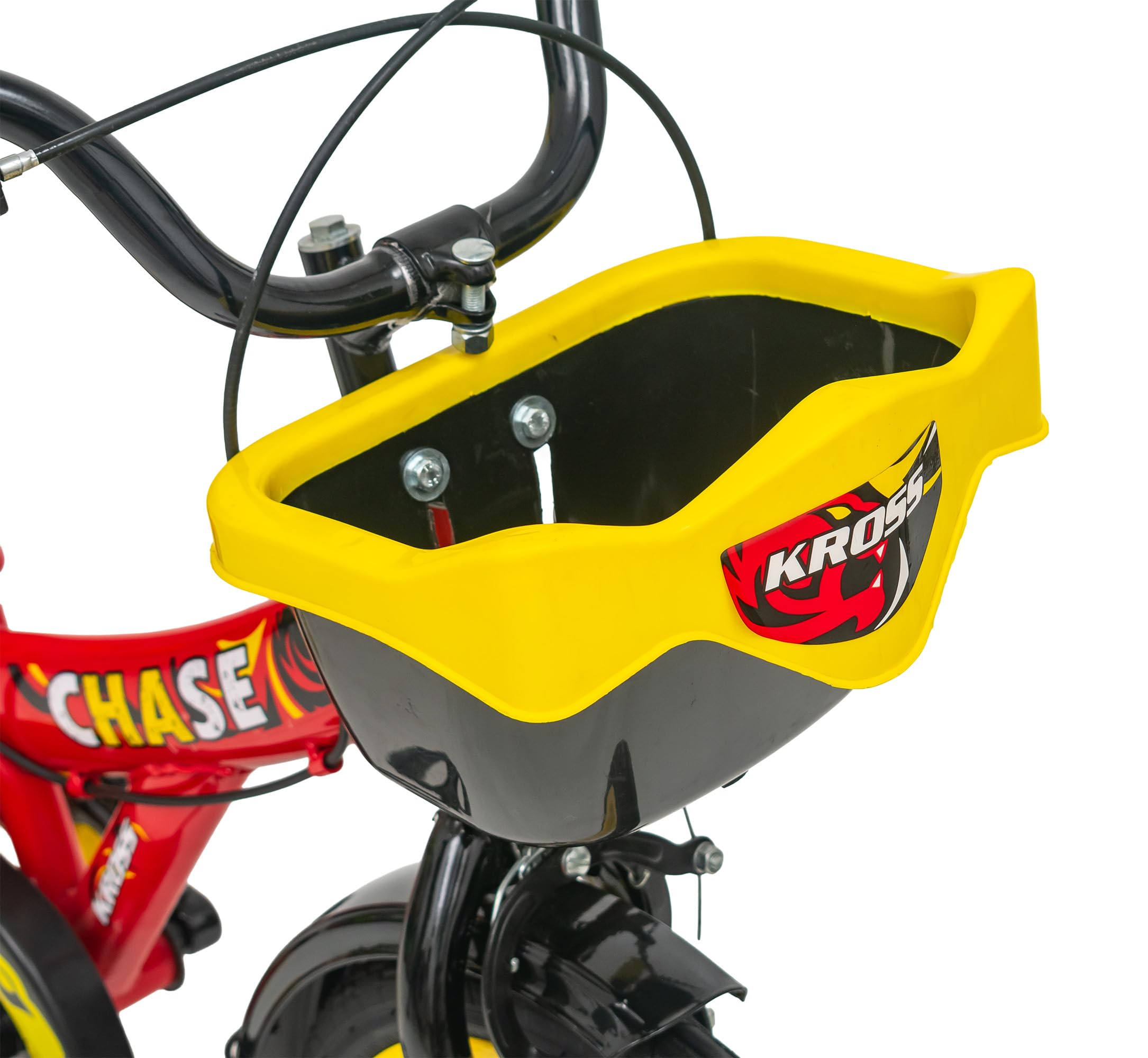 Buy KROSS Chase 16T Kids BMX Cycle – Red-Yellow, 16 Inch Steel