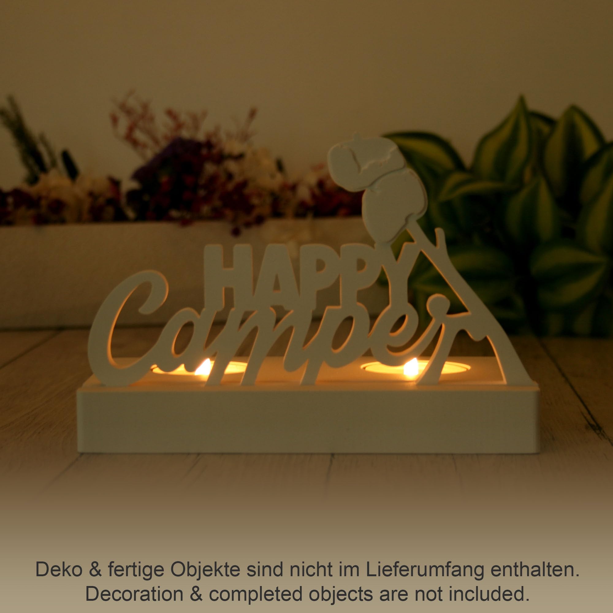 3er-Set Silikon-Formen „Campingwagen“ inkl. 1kg Keraflott Reliefgießpulver zur Herstellung handgegossener Teelichthalter und Einschiebe-Deko