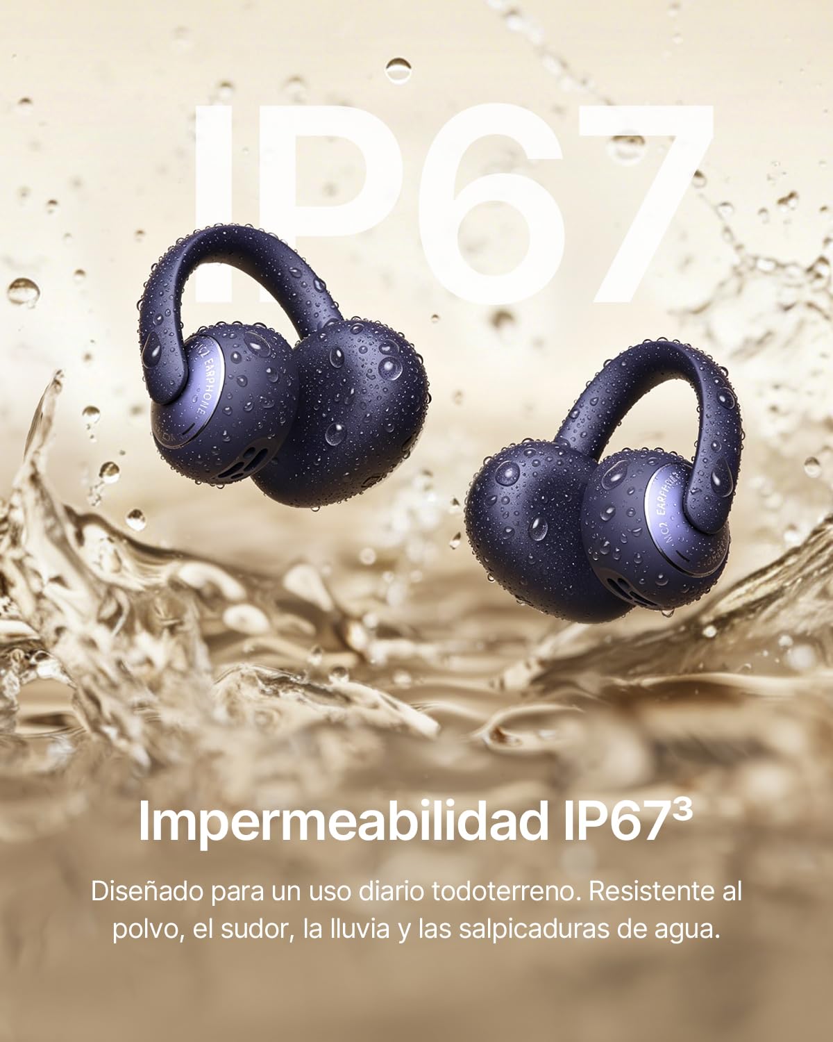 Baseus MC2 Auriculares Abiertos, Auriculares de Clip | CloudComfort 2.0, Hi-Res Audio, LDAC, SuperBass 3.0, Bluetooth 6.0, 4 Micrófonos con IA, 55 h de autonomía, IP67, 5,1 g
