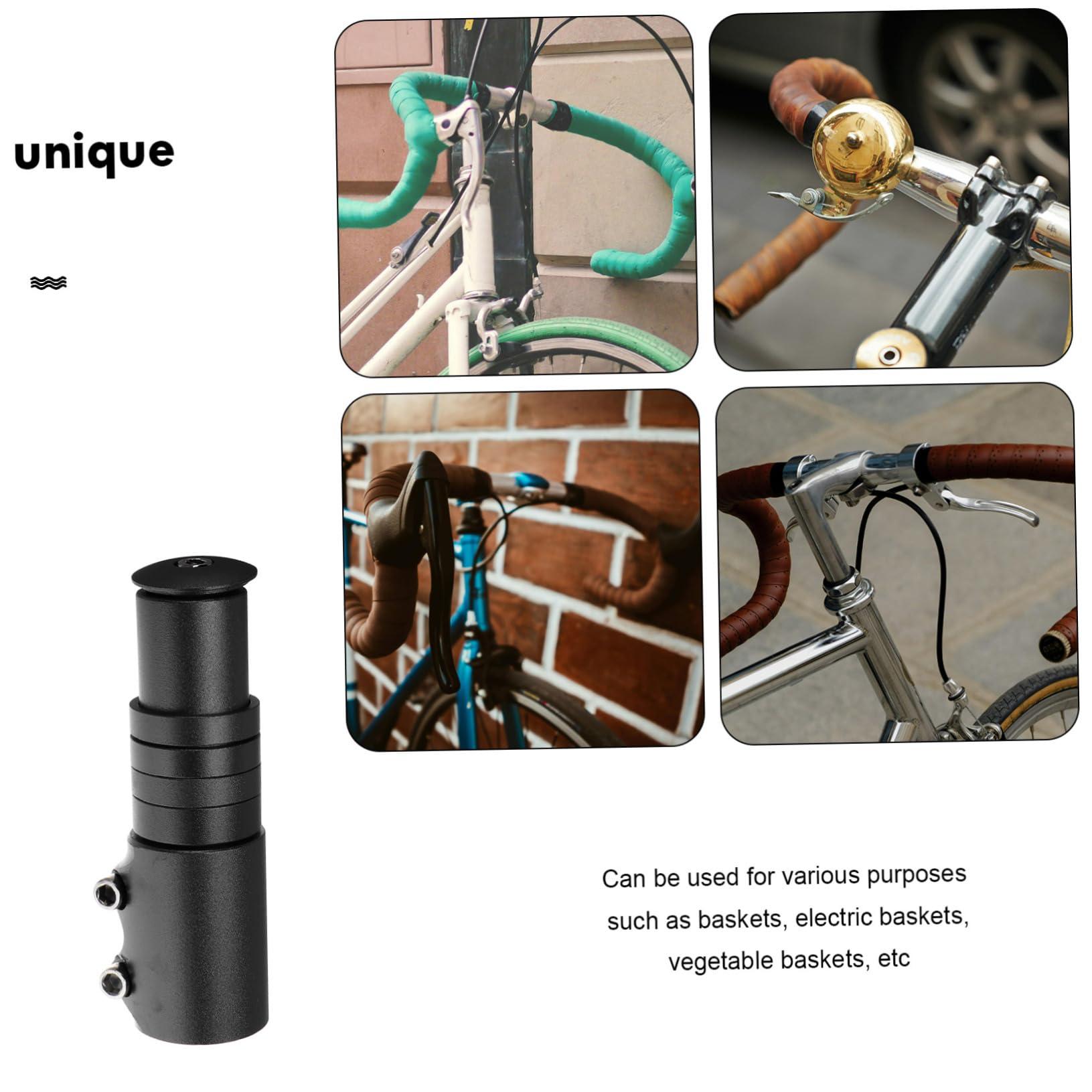 Rehausseur Guidon VTT Alliage Aluminium Réglable - Prolongateur Pivot Fourche Antirouille - Confort Dos & Poignets