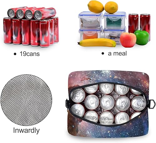 Miniatura 10 de Bolsa de almuerzo aislada con diseño de búho de mascota, bolsa de almuerzo reutilizable, bolsa enfriadora para mujeres y hombres, lonchera para