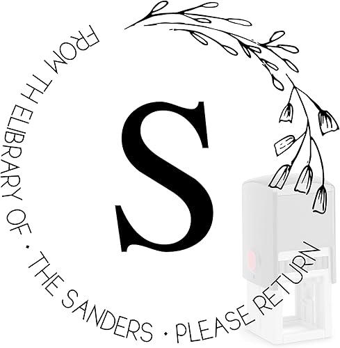 Miniatura 2 de Sello de libro personalizado, más de 12 diseños, Ex Libris, de The Library of Stamp, sello redondo para profesores (libro 2)