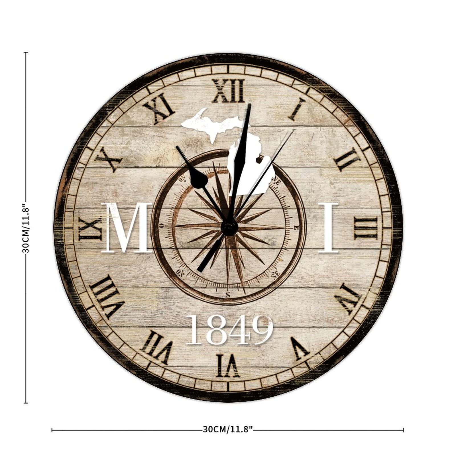 書 American Shelf & Wall Clocks Amazon.com: ALAZA Vintage USA American Flag Wall Clock