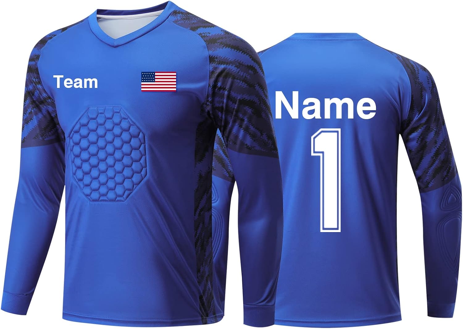 Custom Goalkeeper Jerseys Youth Men Girl with Name Number Team Logo Personalized Soccer Goal Jersey for Kid Adult