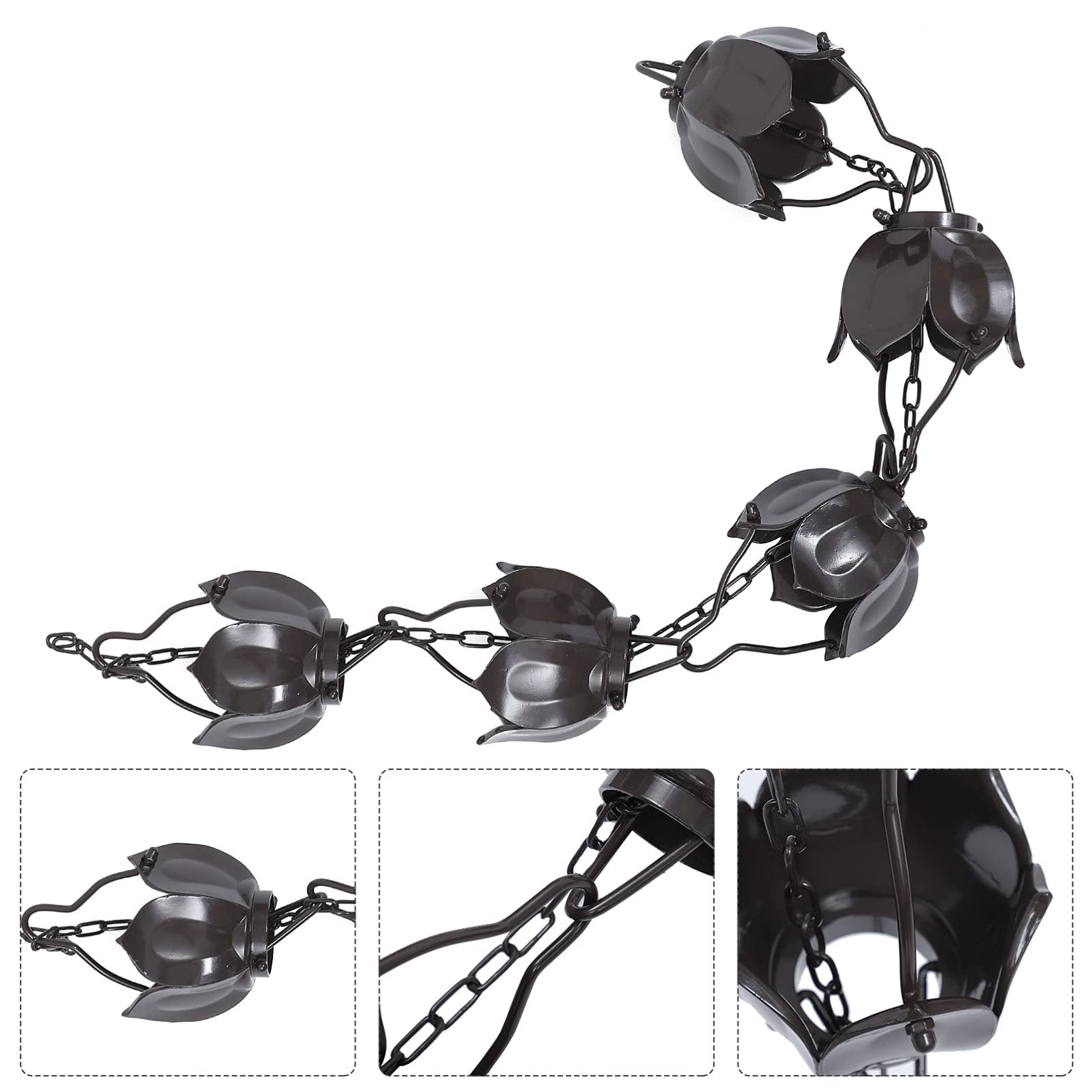 TOPBATHY Regenkette Aus Robustem Legierungsmaterial Dekorative Regenkette Für Regenrinne Fallrohr Ersatz-regenkette Stilvolle Regen-fänger-Dekoration