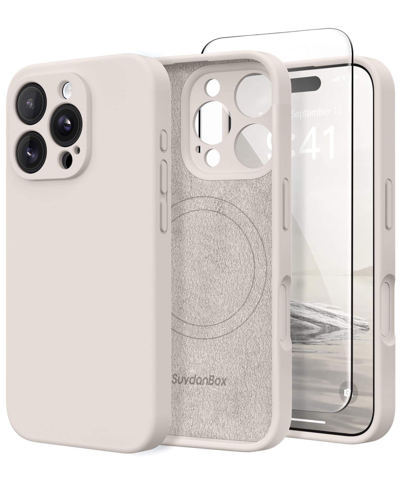 Amazon.com: SuydanBox Magnetic for iPhone 16 Pro Max Case Silicone