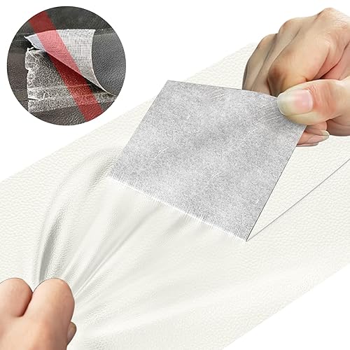 Miniatura 2 de Cahomo - Parche de reparación de cuero grande, 15.7 x 63 pulgadas (1 rollo) - Cinta de reparación de cuero - Kit de parches autoadhesivos para