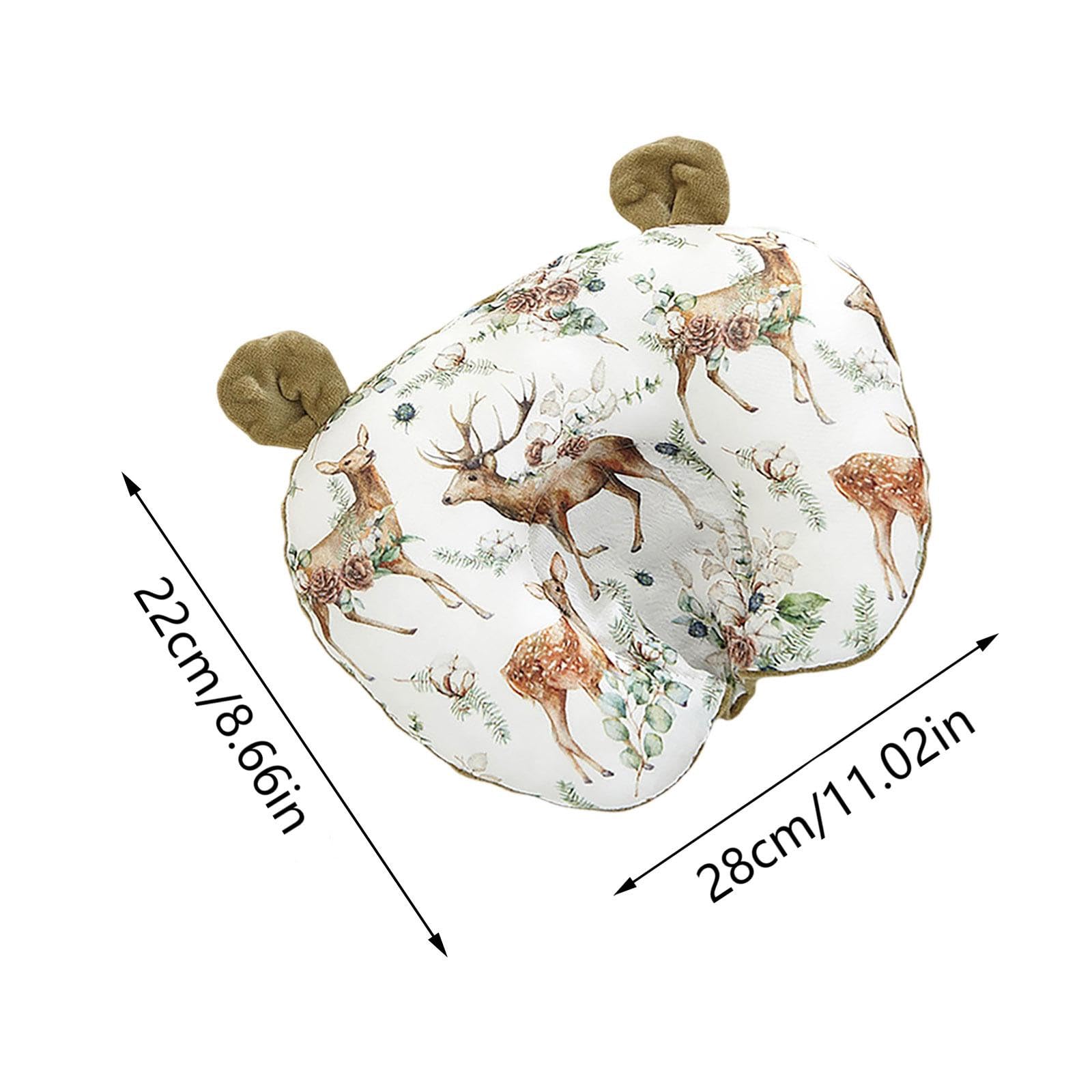 Coussin Bebe Tete Plate Coussins Anti Tete Plate Bebe Coussin bébé Oreiller de voyage pour bébé Appuie-Tête de Enfant pour soutien de la tête et du cou pour poussette, siège auto, voyage (Gris)