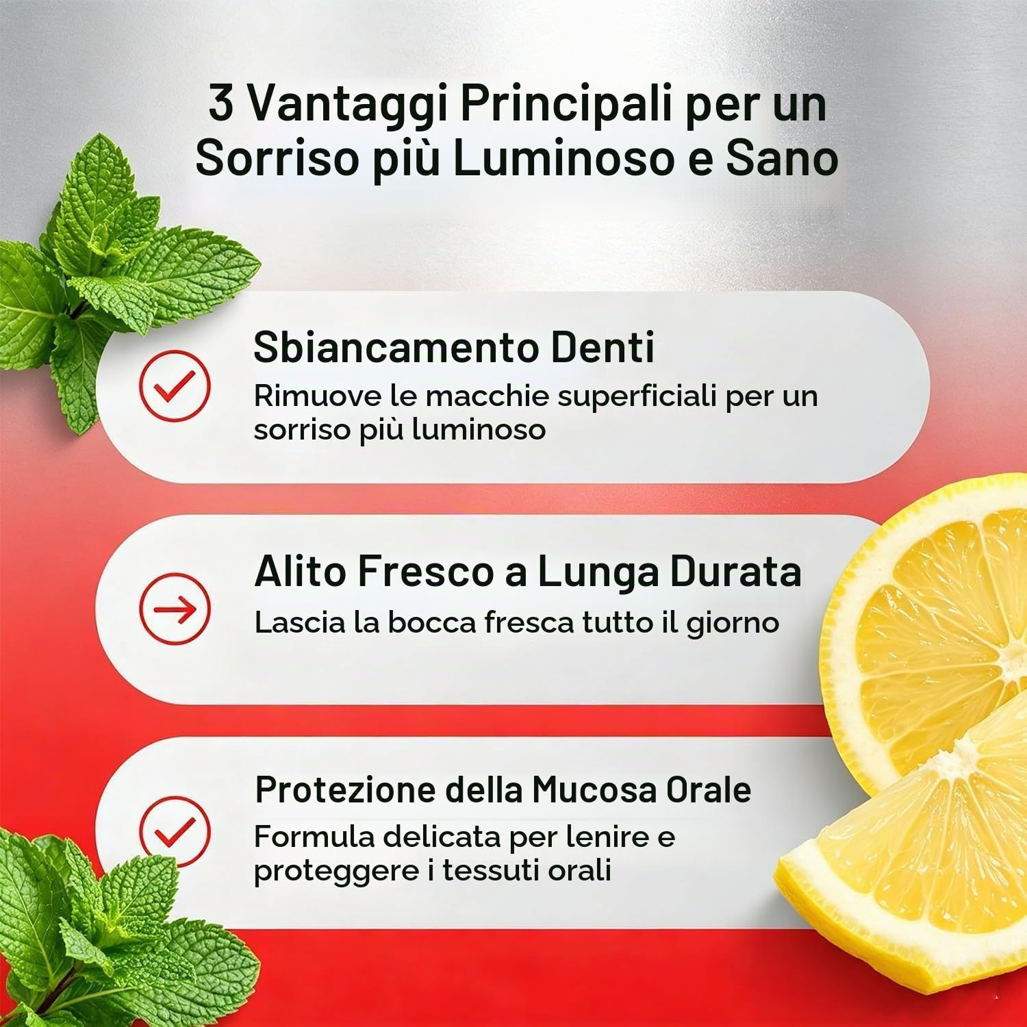 Collutorio anti-placca per un alito fresco