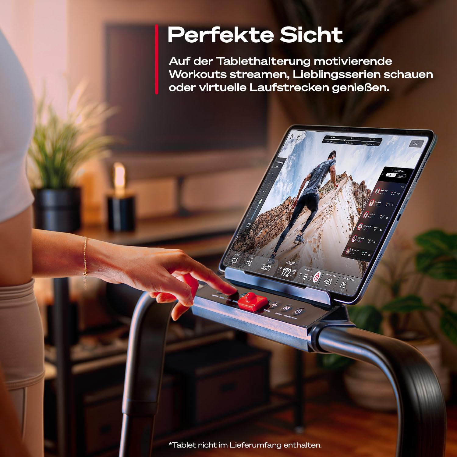 Sportstech sWalk Lite Plus Walking Pad Laufband für Zuhause, 2 in 1 klappbar, bis 12 km/h Treadmill & 6 km/h Walkmodus, manuelle Steigung, App-Steuerung, LED-Anzeige, Fernbedienung, bis 120 kg, leise