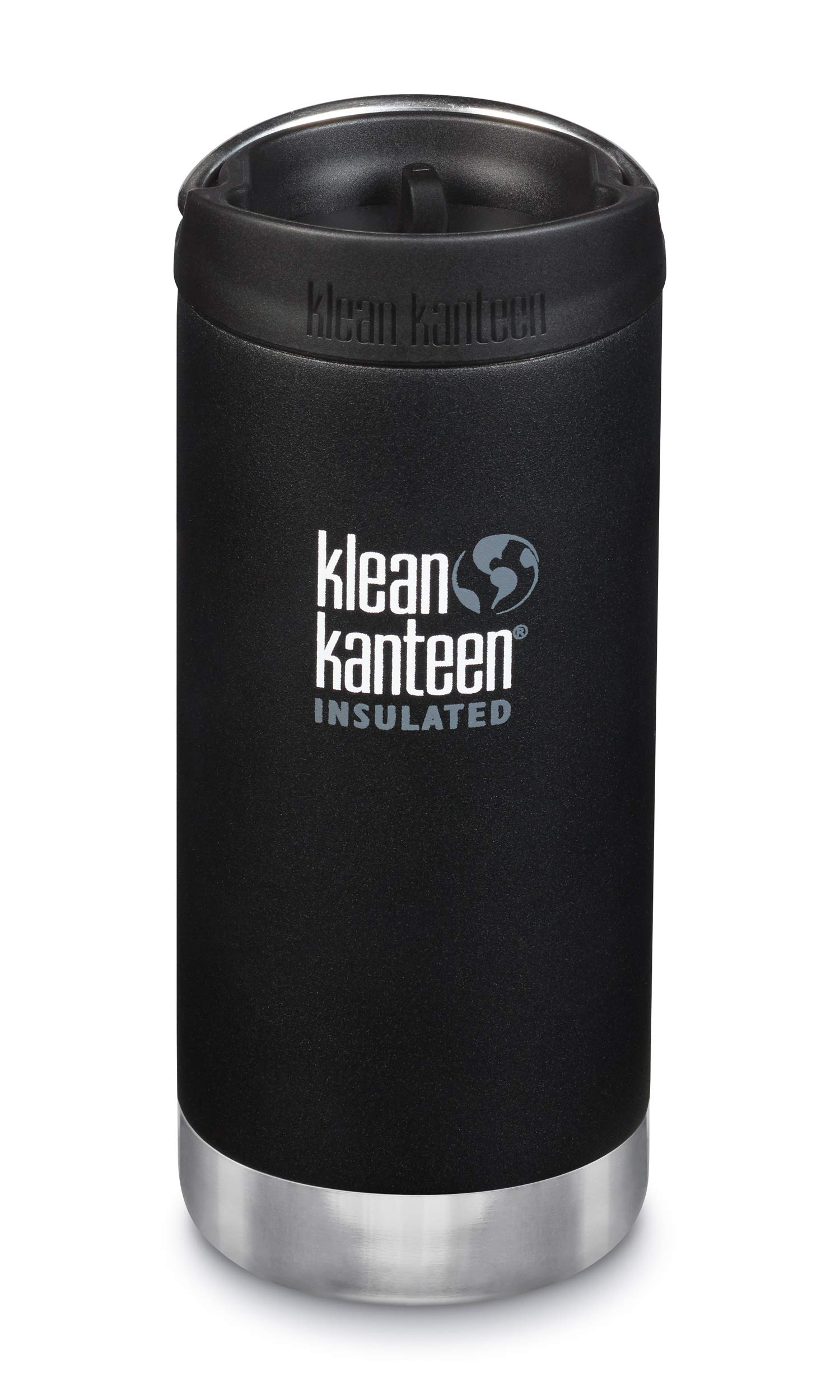 Klean Kanteen Shale Black Tk Wide Kanteens Vacuum Insulated - New 2019 (12Oz (355Ml), (Cafe Cap))