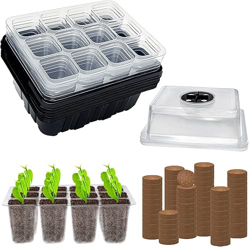 ZeeDix Seed Starter Kit, 6 Pack Seed Starter Trays with