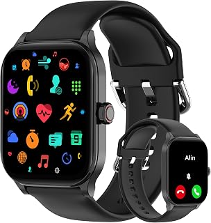 Othalne Smart Watch (Answer/Make Call), 1.85" Smartwatch for Android Phones and iPhone with Heart Rate,Sleep Monitor,Pedometer, 100+Sports Fitness Watch, IP68 Waterproof Fitness Tracker for Men Women
