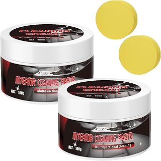 Car Interior Maintenance Cleaning Cream, Leather Cleaning and Care Cream, Leather Maintenance for Car Seats Furniture (2pcs)
