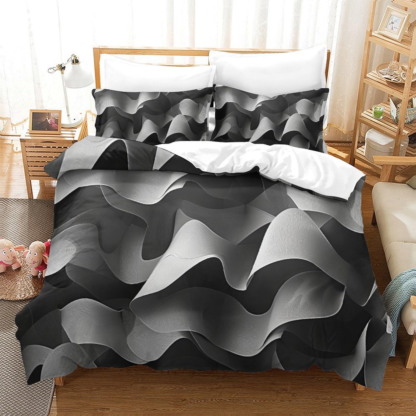 Housses de couettes imprimé Stripess pour une chambre moderne et cosy