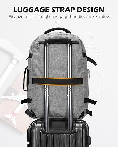 Miniatura 2 de Hynes Eagle Mochila de viaje 40L aprobada para vuelo, mochila de mano para hombre, gran cabina, fin de semana, mochila para computadora portátil,