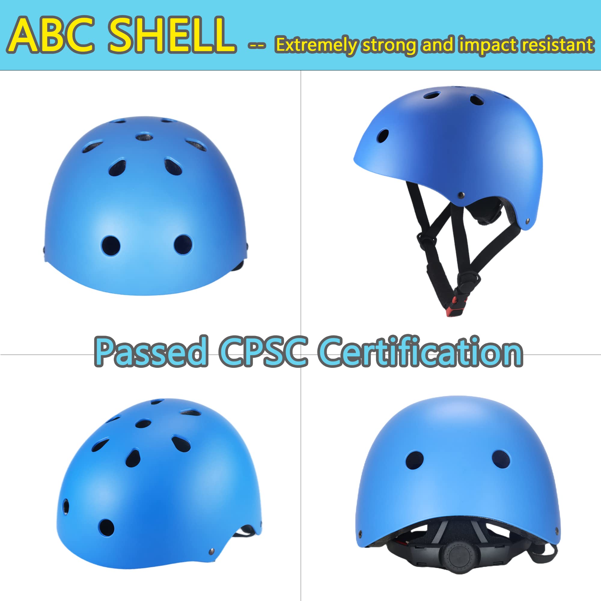 Casco de bicicleta para niños, cascos ajustables para niños de 2 a 8 años, 8 a 14 años, casco multideportivo para niños, para bicicletas, patinetas, scooter, bicicleta de equilibrio.. 3