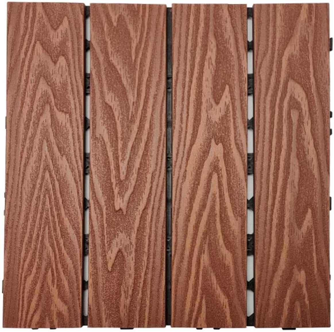 Azulejos de cubierta entrelazados madera acacia