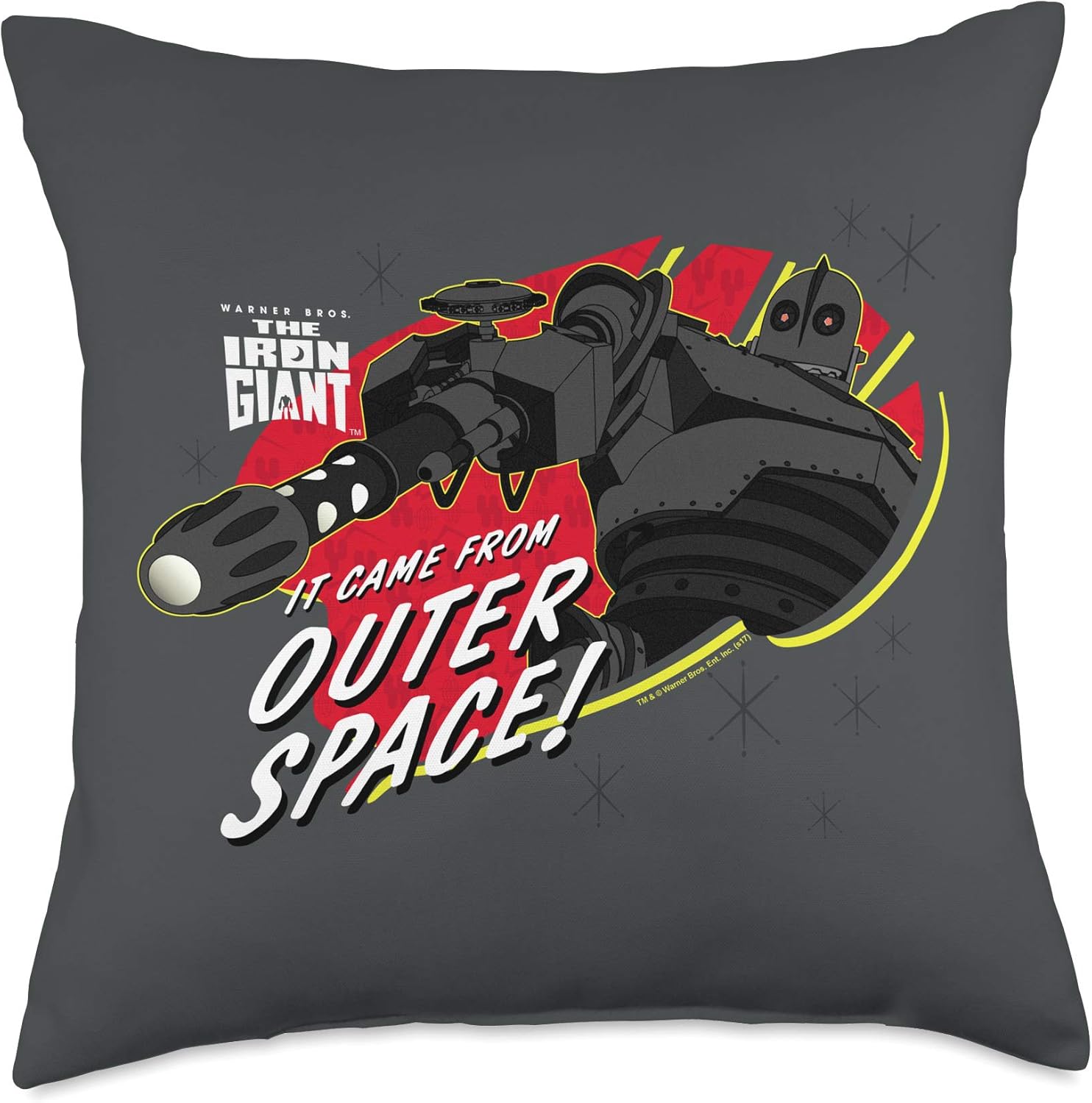 outer space throw pillow