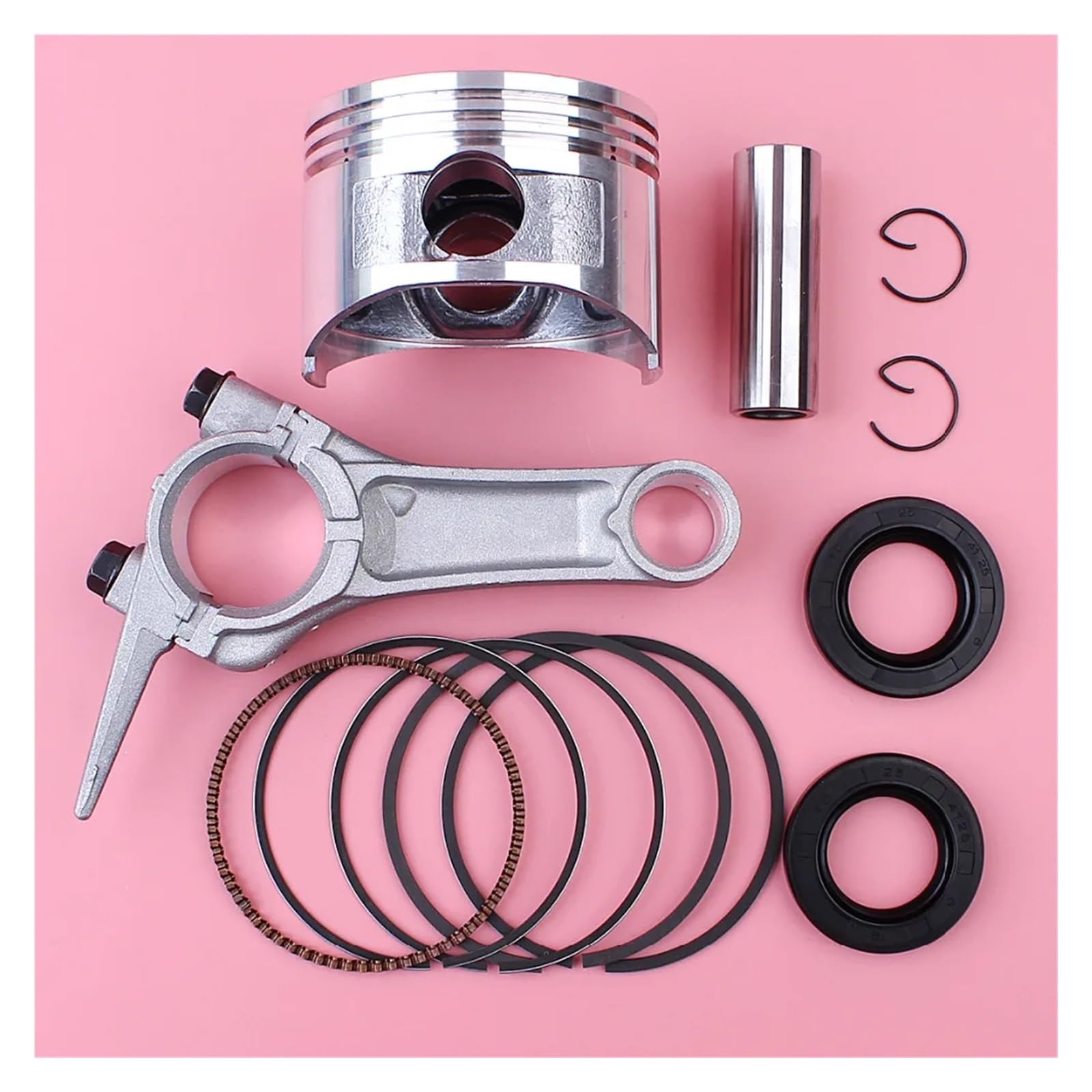 Kit de Sello de Aceite de biela y Anillo de pistón de 68 mm for Motor de cortacésped de Gasolina Forgx160 de 6,5 HP Gx 160.