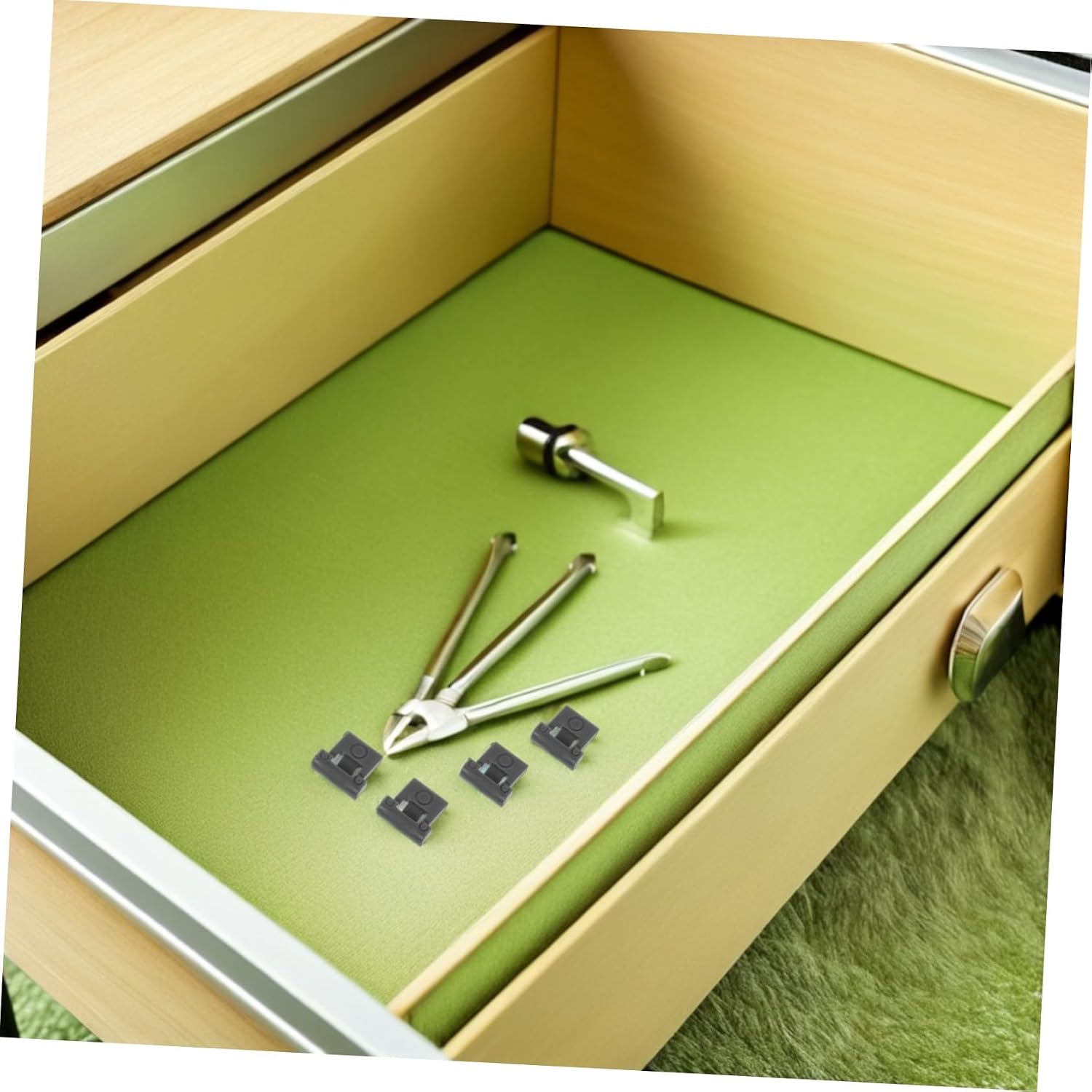 Alipis 10pcs Plastic Cabinet Hinge Angle Limiter for Cupboard Door, Safety Protection with Easy Installation, Black Door Opening Stop Stopper for Kitchen Repairs