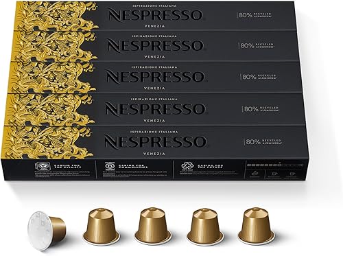 Miniatura 6 de Nespresso Cápsulas originales Roma Intenso Café de asado medio vainas de café 10 vainas espresso 50 cuentas paquete de 5