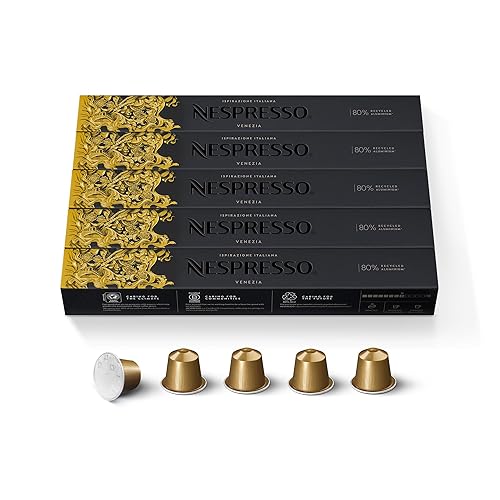 Nespresso Cápsulas Original Line, Ispirazione Venezia, cápsulas de café tostado medio, 50 cápsulas de café espresso