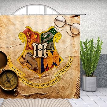 Amazon Com Robe Factory Harry Potter Slytherin Shower Curtain House Bathroom Decor With Hook Rings Home Kitchen