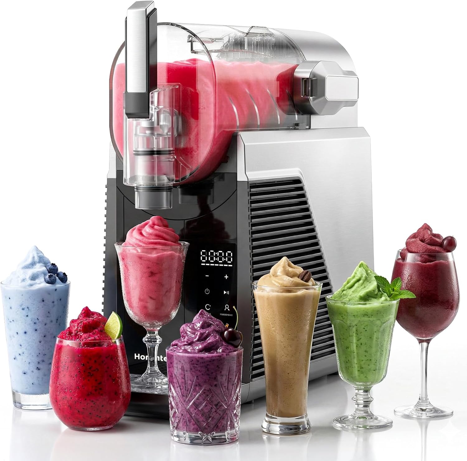 Slushie Machine for Home, No Ice Needed Frozen Drink Maker, 68oz Large Capacity with 360° QuickChill, 6 Presets & 10 Texture Settings, LED Touch Panel, Self-Cleaning for Margarita, Milkshake