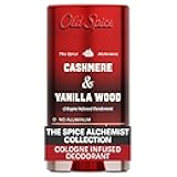 Old Spice Aluminum Free Deodorant for Men, The Spice Alchemist Collection, 24/7 Cologne Infused Scent, No Trade Off Formula, Free of Parabens & Phthalates, Cashmere + Vanilla Wood Scent, 3.0 oz