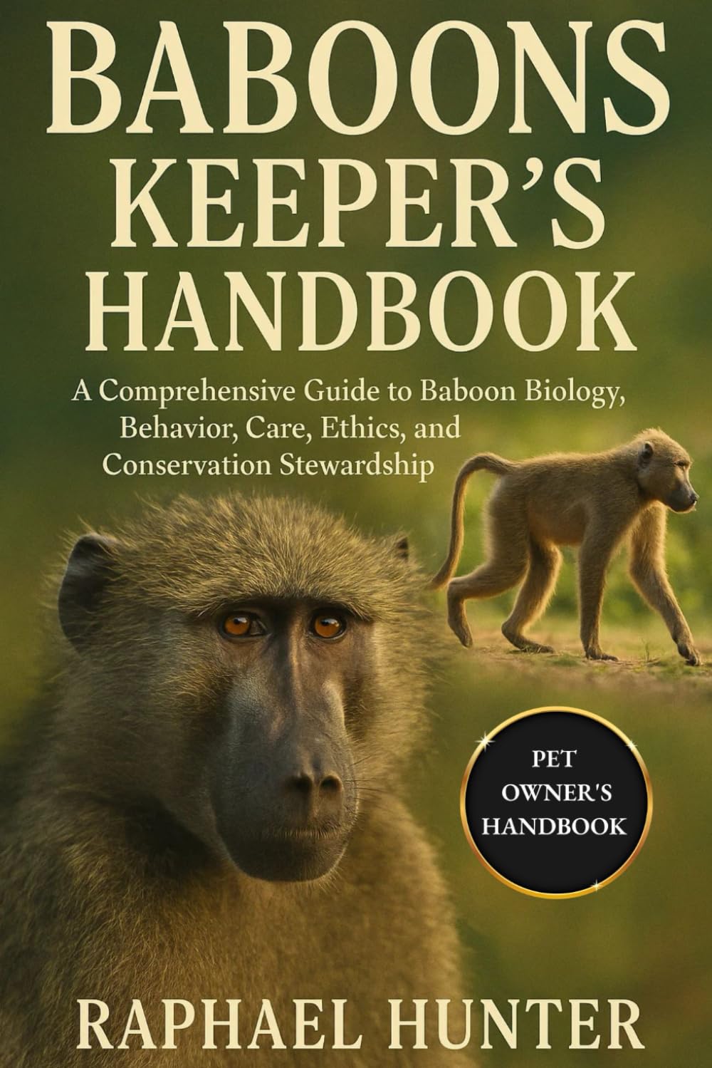 BABOONS KEEPER'S HANDBOOK: A Comprehensive Guide to Baboon Biology, Behavior, Care, Ethics, and Conservation Stewardship